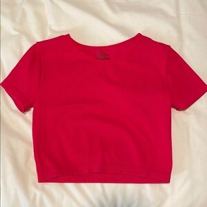 Red Cropped T-Shirt